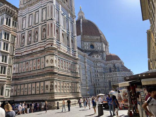 The Duomo in Florence. Be sure to go to the Duomo Museum, where most of the original sculptures and artifacts are.