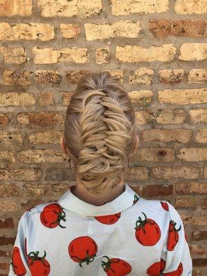 Statement fishtail Updo