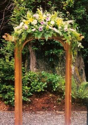 A natural looking archway in the nautral beauty of Humboldt County.