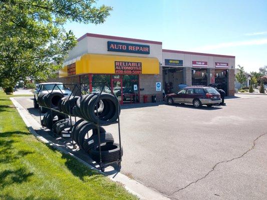 Come get your brakes and a/c checked and a quick reliable oil change.