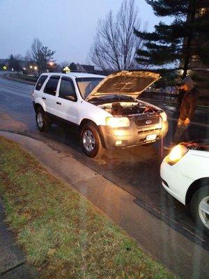 My daughter AND grandson while driving the wheel locked n car cut off driving her new jeep from wind rider.thanx junior.