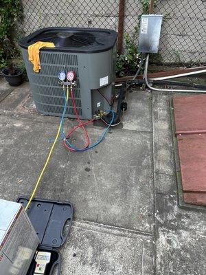 Converting a R22 condenser to a 407c condenser working like a charm