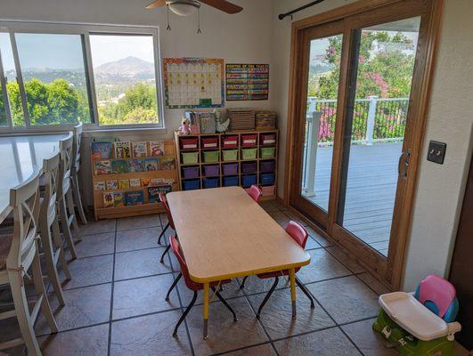 Our classroom and dining room