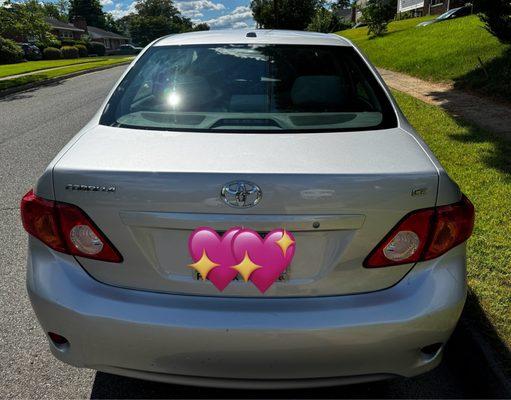 The after picture: how my car looks now after getting work done by East Coast Collision.