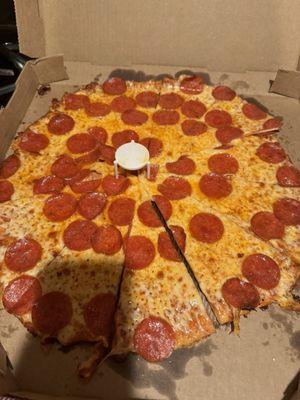 Pepperoni pizza