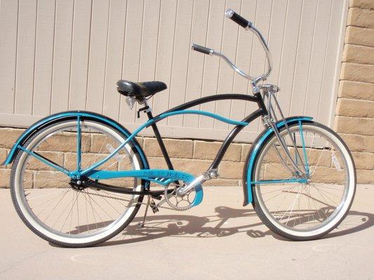 My beach cruiser after my DIY paintjob.