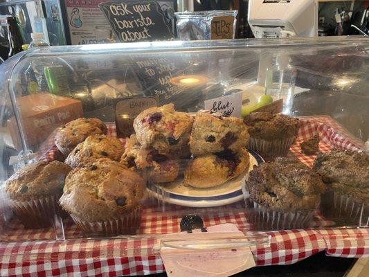 Fresh daily, house  made muffins,  scones, cookies and quiche