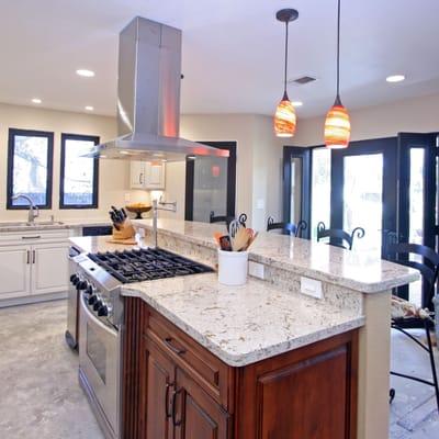 A newly remodeled kitchen we did using Diamond cabinets and Cambria counter tops in the Woodcrest area