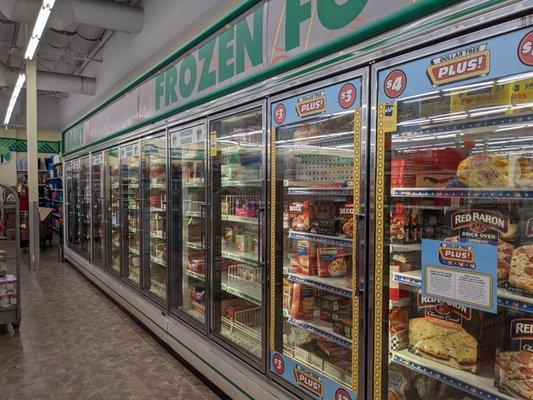 Frozen foods section