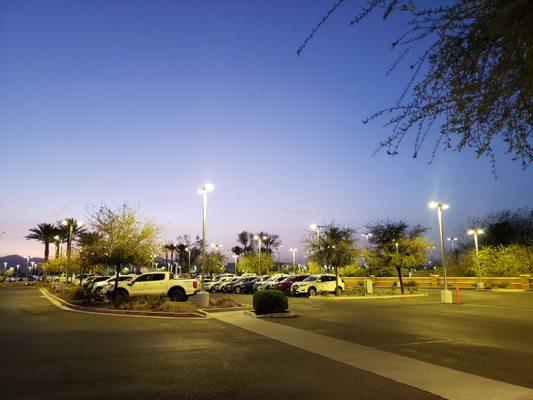 Used car lot.