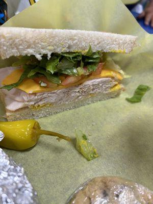 Build your own turkey sando