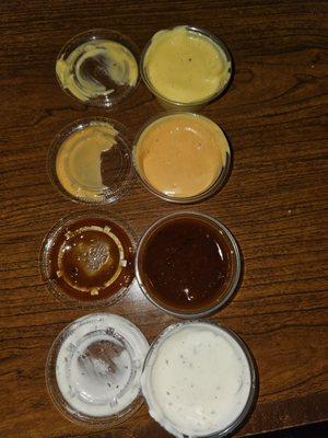 Sauces! Honey Mustard  Signature  Asian BBQ Ranch