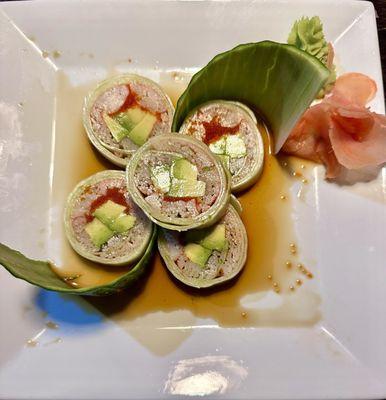 Kani cucumber wrap