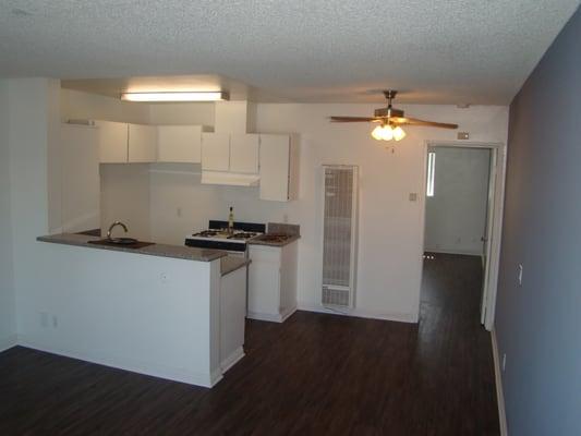 Spacious kitchen with breakfast bar