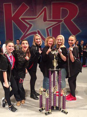 At KAR dance competition with some hardware.