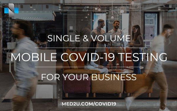 Fast Mobile COVID-19 testing for you, your family, healthcare practice, TV & film production, or entire company staff. 12-24hr results.