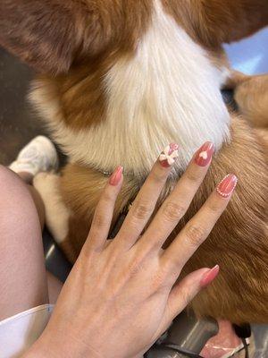 Jelly nails with decorations