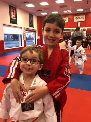 Our two taekwondo fanatics! (01/20)