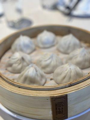 Pork soup dumplings. Always have to get an order for the table when your here