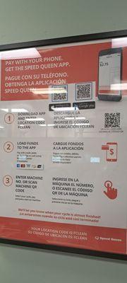 Pay w/mobile app Pague con su teléfono