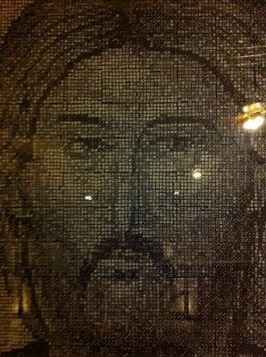 Jesus made of dominos!!