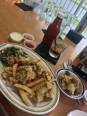 Fried oysters