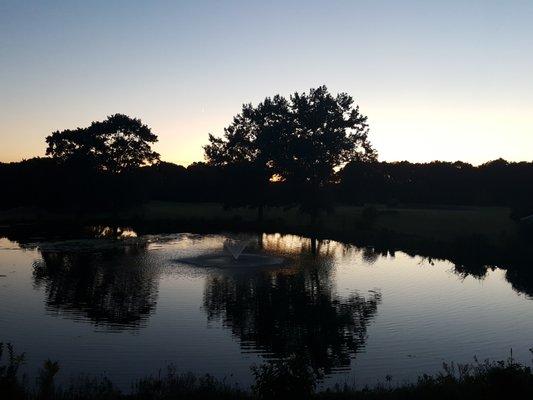 Outside seating overlooking this view