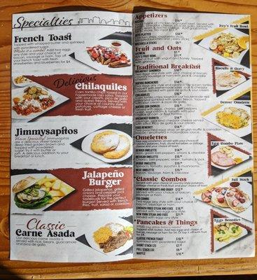 Inside menu