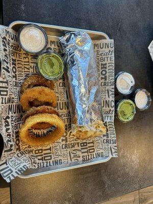 Gyro Wrap with onion rings