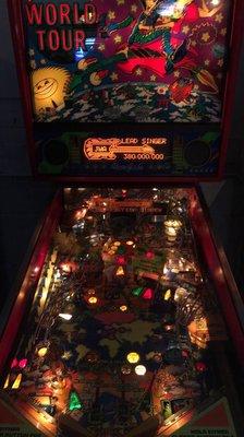 One of the old-school pinball machines