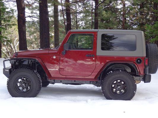 Before install of Metalcloak lift kit, beadlock wheels and 35" tires.