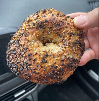 Burnt bagel