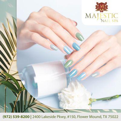 Pamper yourself with a Majestic experience! Let our experts create nail art that's as unique as you.