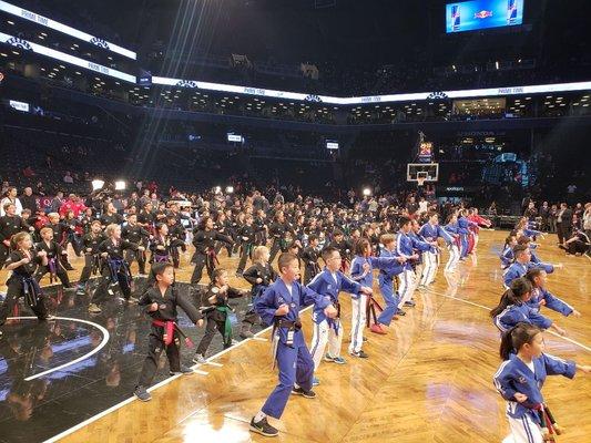 Brooklyn nets  Tawkwondo demonstration