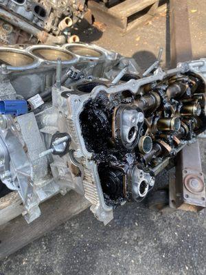 Engine that needed to be replaced from car.