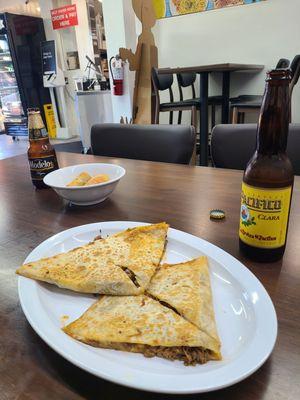 Birrria! Birria eggrolls, birria Quesadilla.