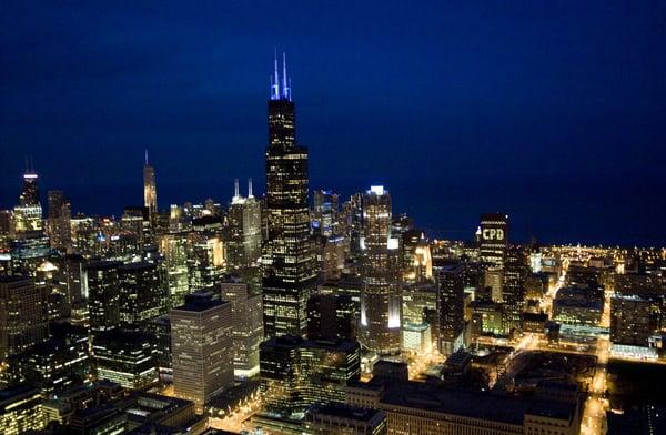 Chicago Skyline at night