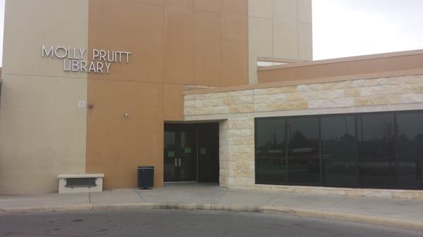 Front entrance of the library