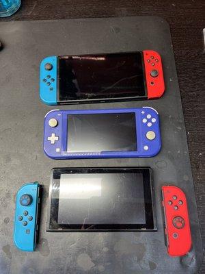 Nintendo Switch, Nintendo Switch lite, and Nintendo Switch OLED are just a few examples of devices we service