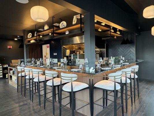 Bar countertops on the main floor