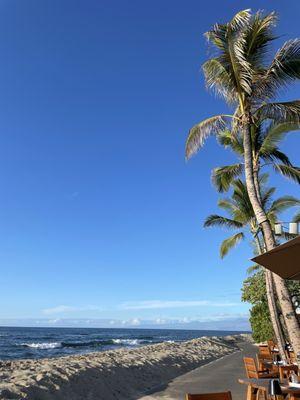 Ocean view from our table