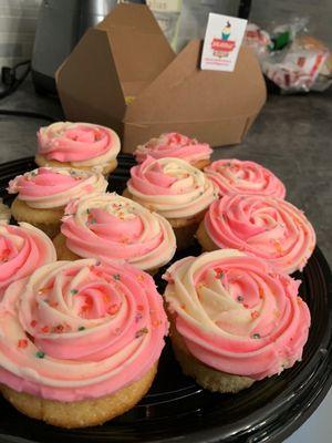 Delicious cupcakes and chocolate covered Oreos