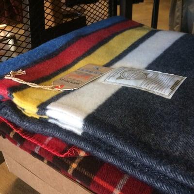 Sweet Woolrich blankets are perfect for gifts.