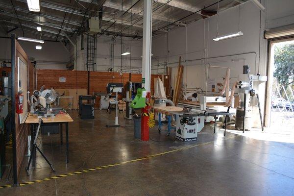 Full professional wood shop featuring Laguna Tools equipment.