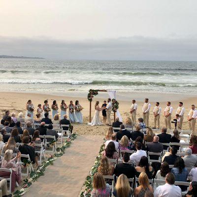 Kyle & Courtney's beach wedding