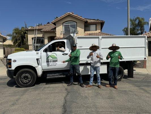 One of our roofing teams