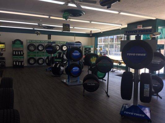 New showroom remodel . Carrying quality tires and fast quality auto service !