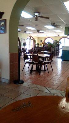 Inside Roberto's Mexican Food: clean, bright, and comfortable.