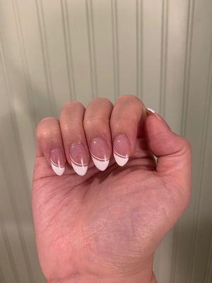 Acrylic with gel polish