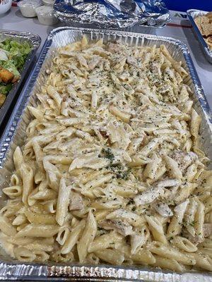 Tray of chicken Alfredo for 20.